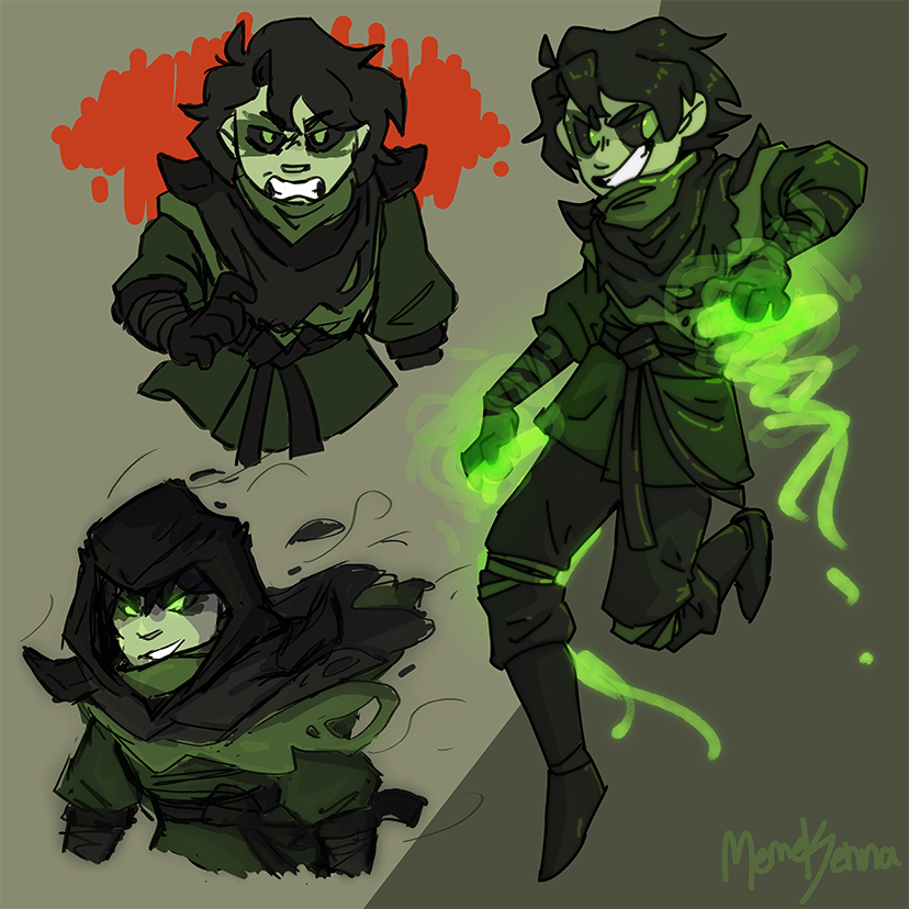 $75 Fancy sketch - default background (price increase: 2 headshots changed to 2 halfbodies + fullbody is clean lines)