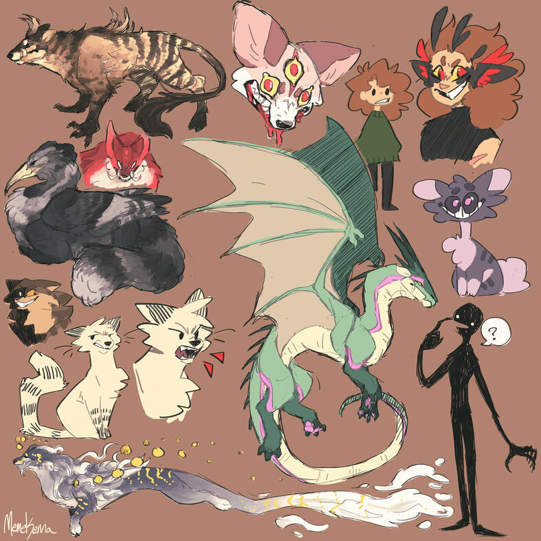 $230 Sketch + painted - default background - mix of fullbody and headshots